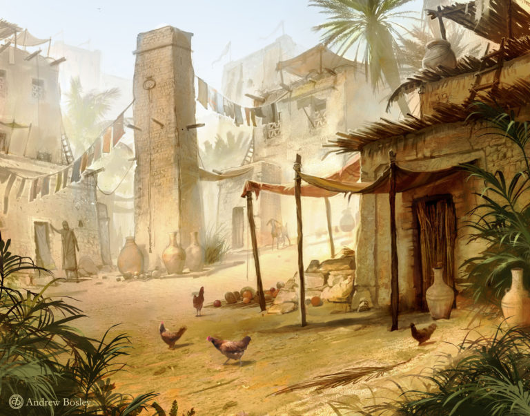 egyptian-village-illustration-768x602